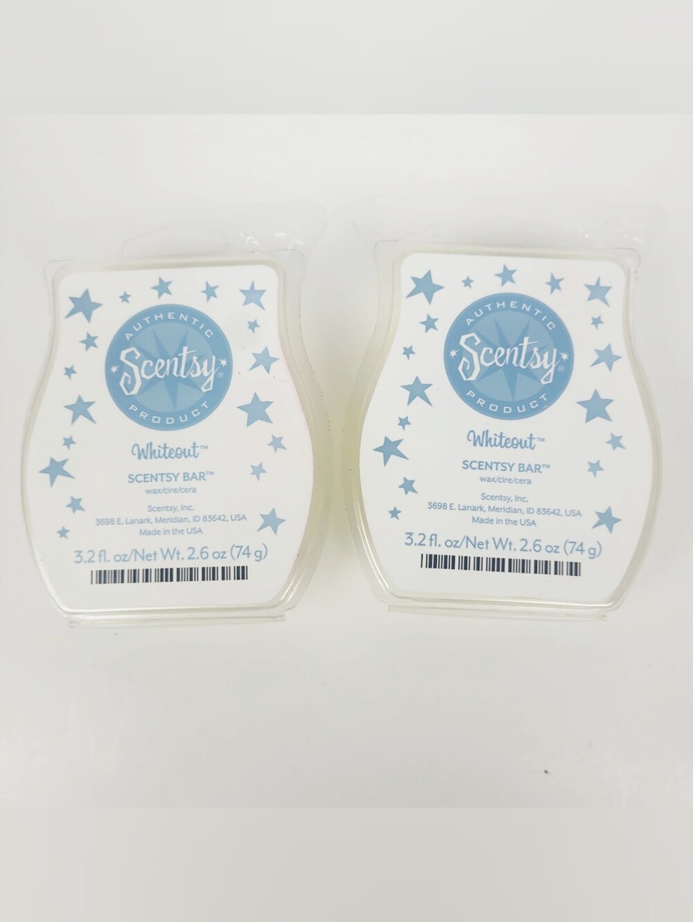 Scentsy Wax Bar Whiteout 3.2 oz~Lot of 2